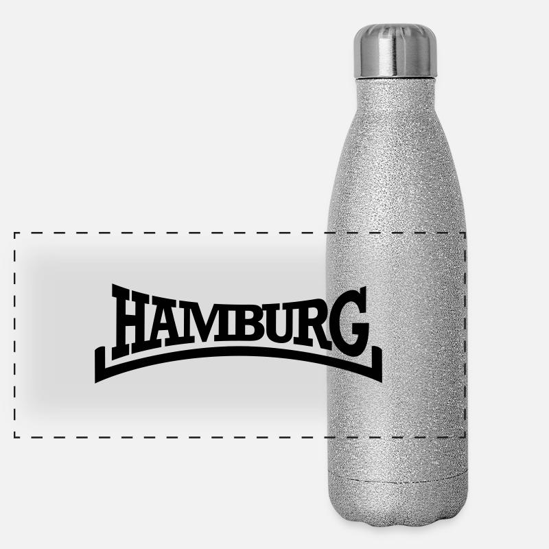 Hambourg style Gourde isotherme panoramique pailletée 500 ml