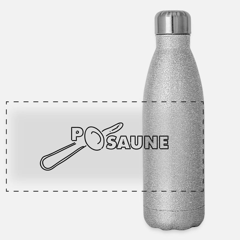 posaune Panorama Glitzer Isolierflasche 500 ml