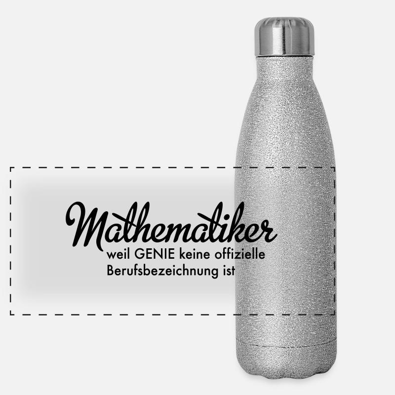 Mathematiker Panorama Glitzer Isolierflasche 500 ml
