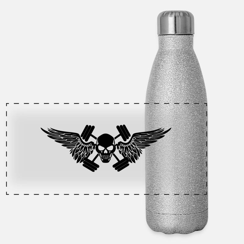 gym Panorama Glitzer Isolierflasche 500 ml