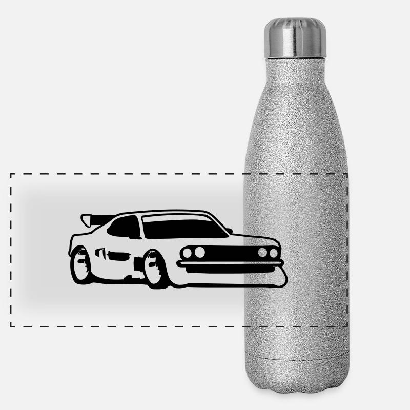 Rennauto Tuning Car Panorama Glitzer Isolierflasche 500 ml