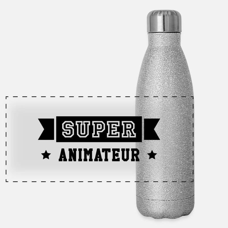 Animateur / Animatrice / Animation / Vacances Gourde isotherme panoramique pailletée 500 ml
