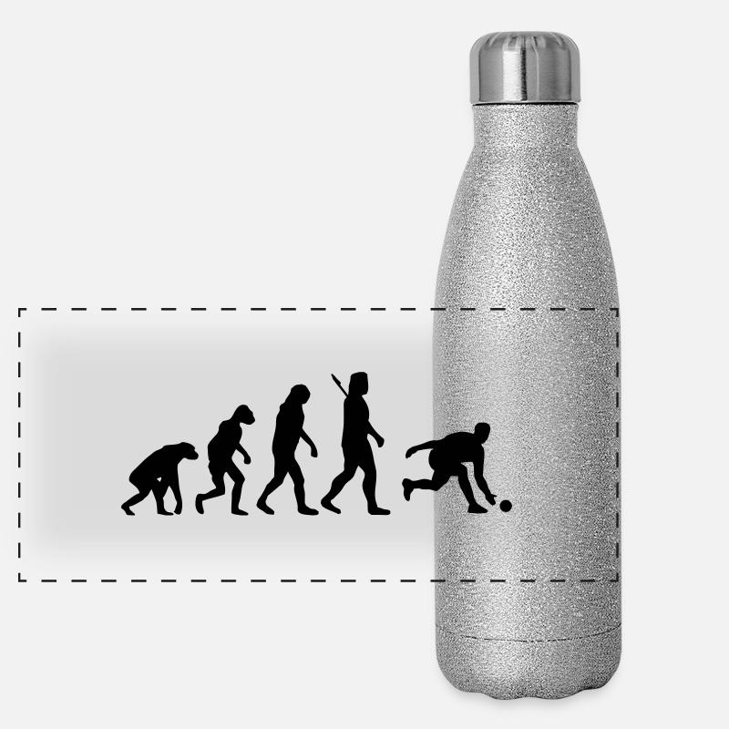 Evolution Kegeln Panorama Glitzer Isolierflasche 500 ml