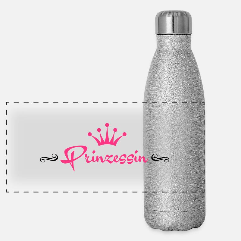 Prinzessin mit Krone Gourde isotherme panoramique pailletée 500 ml