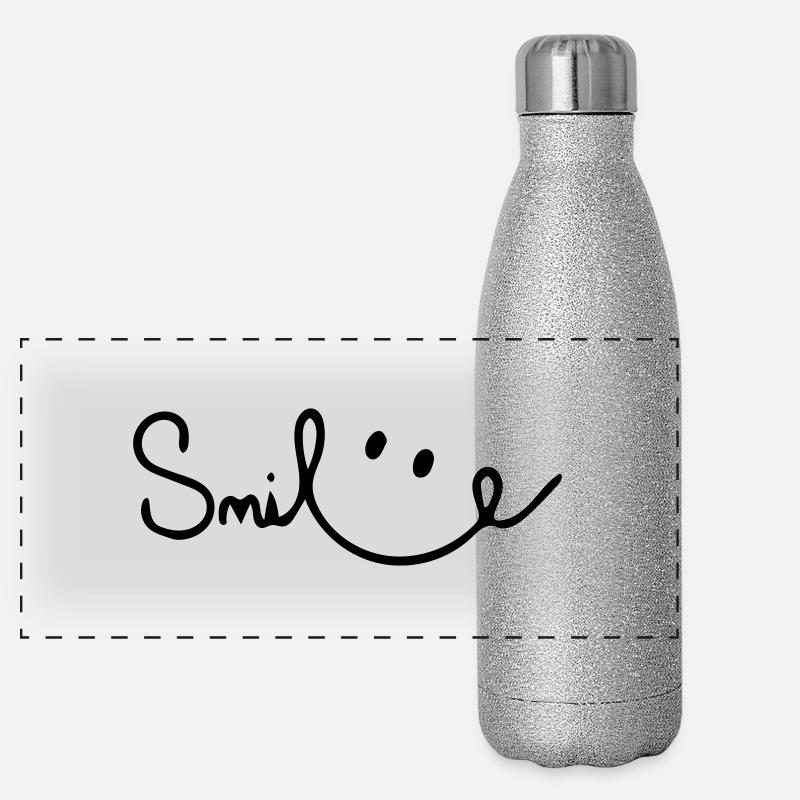 smile Panoramic Glitter Thermal Bottle 500 ml