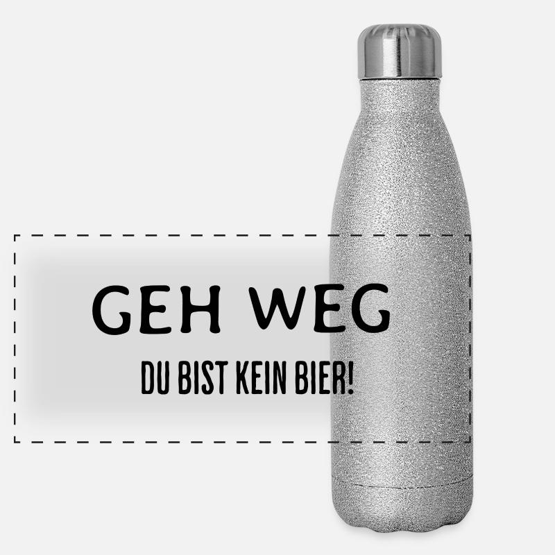 Geh weg Panorama Glitzer Isolierflasche 500 ml