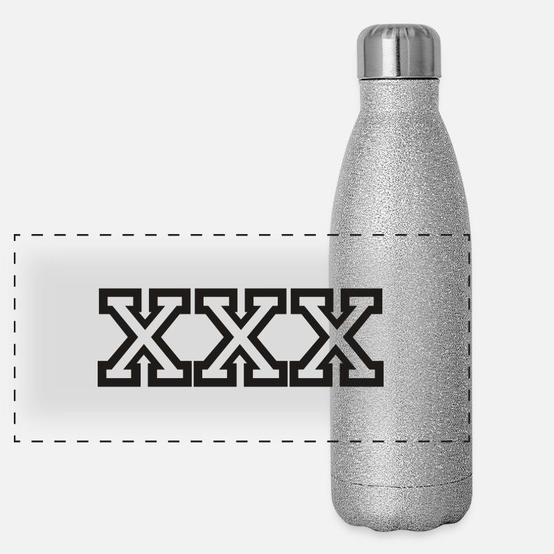Straight Edge Panorama Glitzer Isolierflasche 500 ml