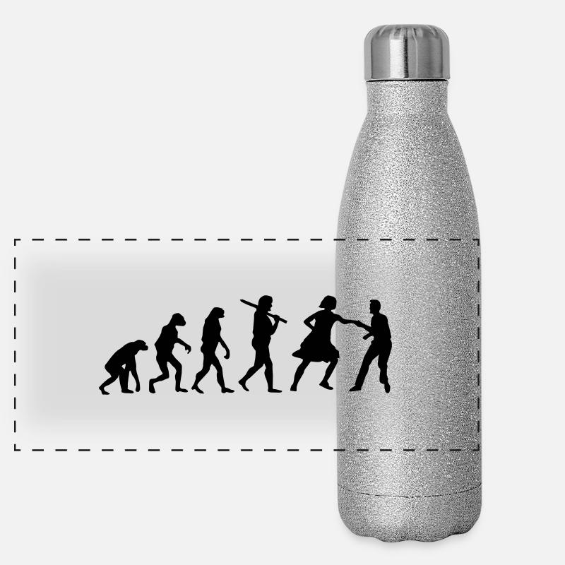 Lindy Hop Evolution Panorama Glitzer Isolierflasche 500 ml