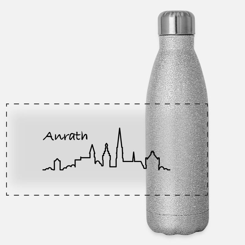 Anrath-Logo gross Panorama Glitzer Isolierflasche 500 ml