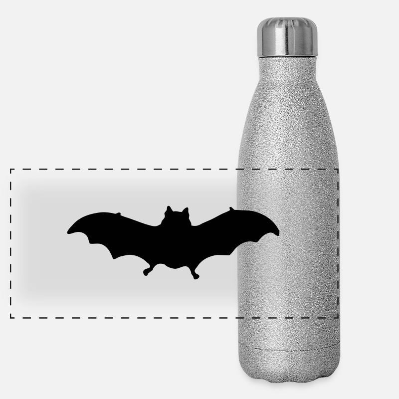 bat Panorama Glitzer Isolierflasche 500 ml