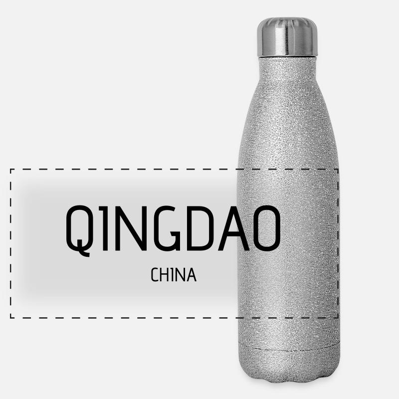 Qingdao Panorama Glitzer Isolierflasche 500 ml
