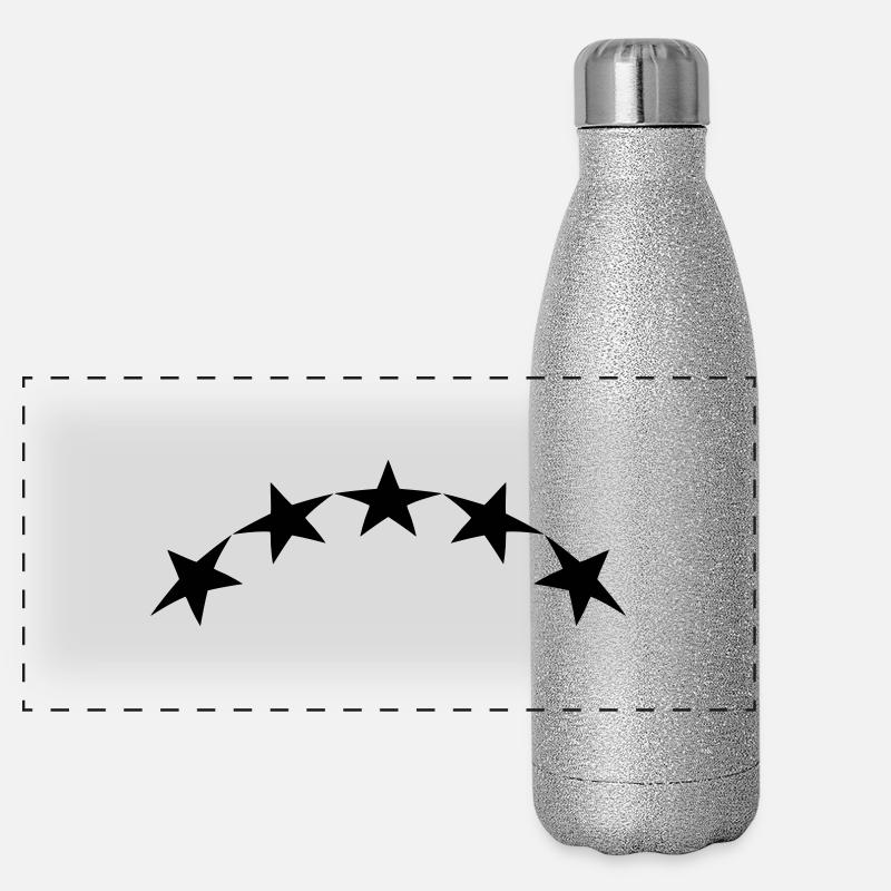 étoiles spéciales Gourde isotherme panoramique pailletée 500 ml