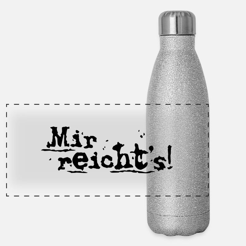 J'en ai assez! Gourde isotherme panoramique pailletée 500 ml