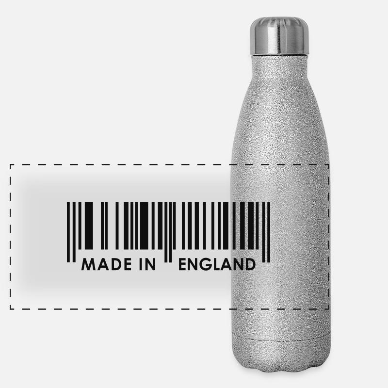 Fabriqué en Angleterre Barcode Gourde isotherme panoramique pailletée 500 ml