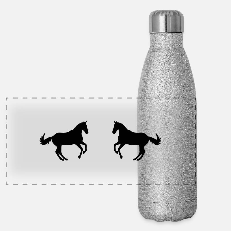 deux chevaux Gourde isotherme panoramique pailletée 500 ml