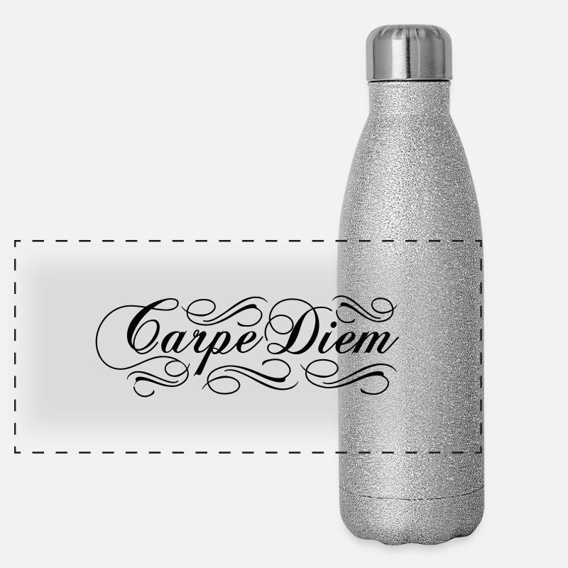Carpe Diem Gourde isotherme panoramique pailletée 500 ml