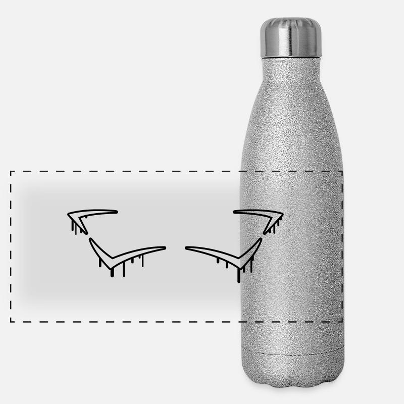 Graffiti Frame Panoramic Glitter Thermal Bottle 500 ml