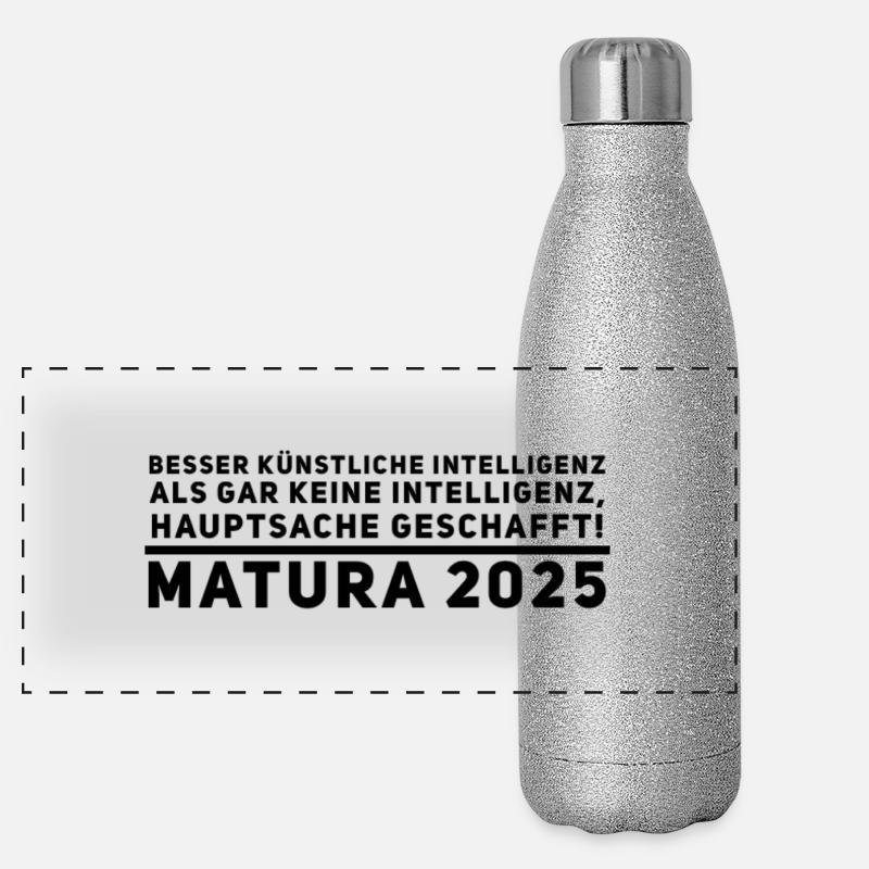 Maturité Gourde isotherme panoramique pailletée 500 ml