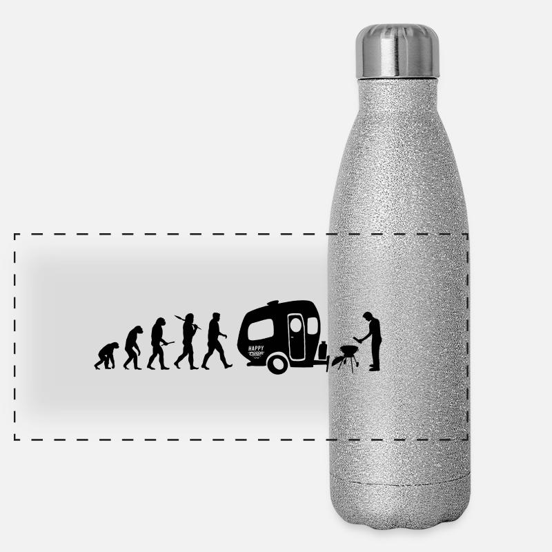 happy_evolution_camper Panorama Glitzer Isolierflasche 500 ml