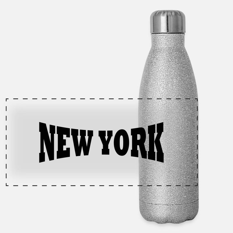 Logo de New York Gourde isotherme panoramique pailletée 500 ml