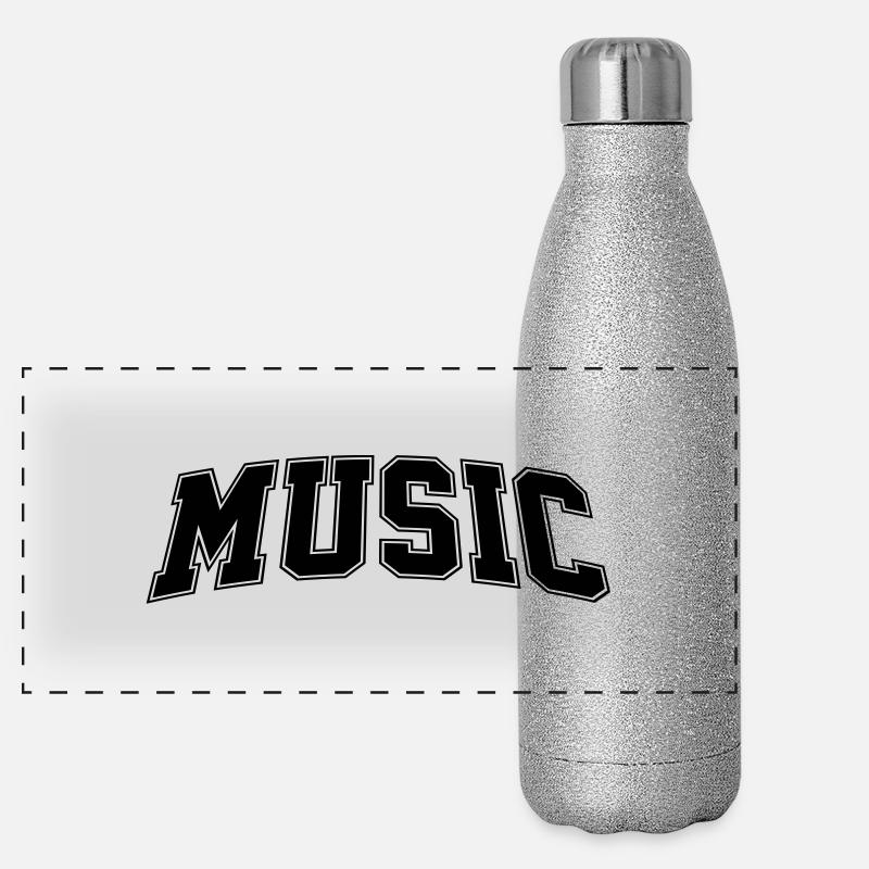 Music Gourde isotherme panoramique pailletée 500 ml