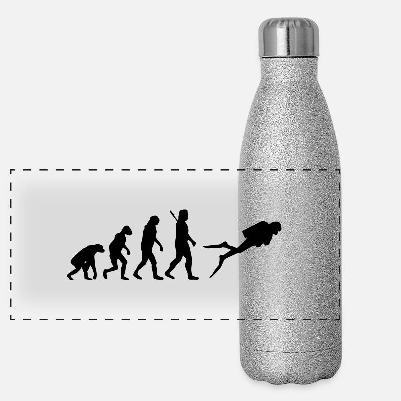 Evolution Tauchen Panorama Glitzer Isolierflasche 500 ml