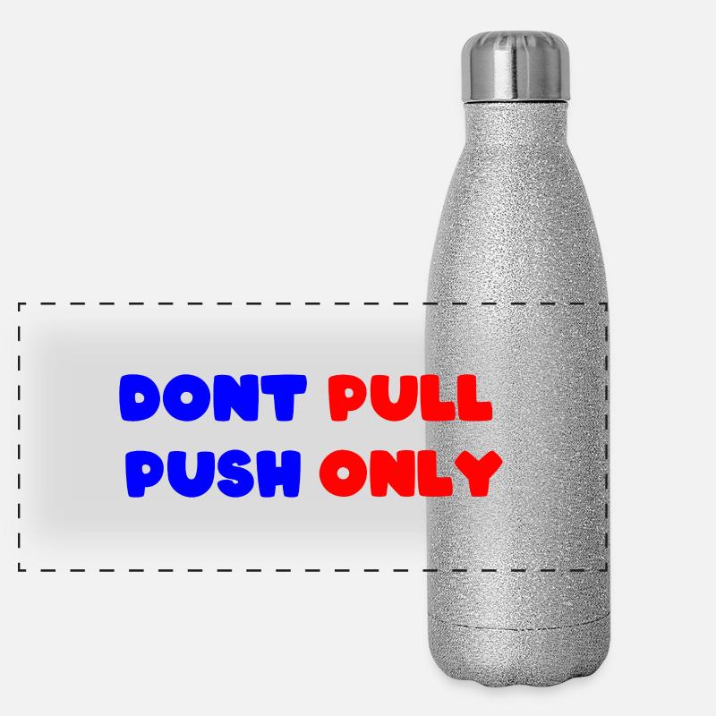 Ne tirez que / Ne poussez que Gourde isotherme panoramique pailletée 500 ml