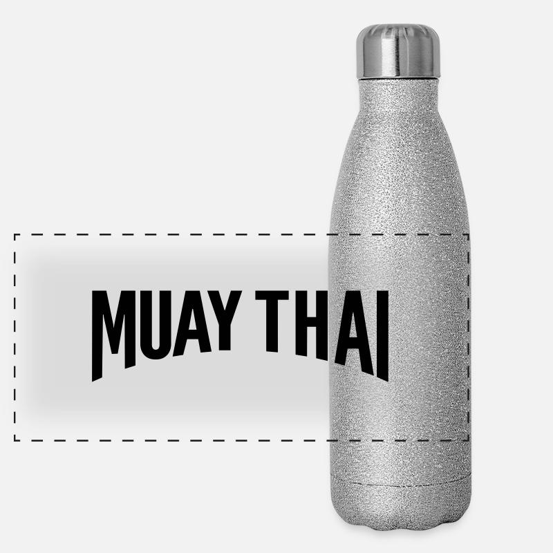 muay thai Gourde isotherme panoramique pailletée 500 ml