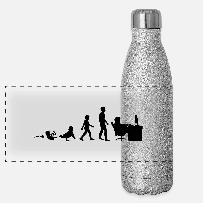 viva_la_evolution__geek_1__f1 Panorama Glitzer Isolierflasche 500 ml