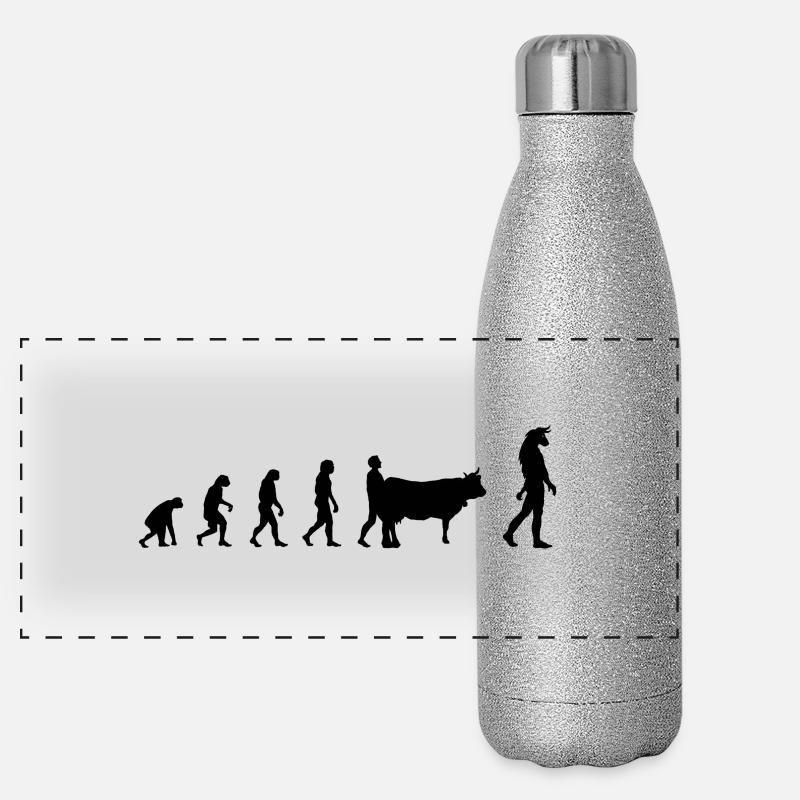 Evolution Mythologie Panorama Glitzer Isolierflasche 500 ml