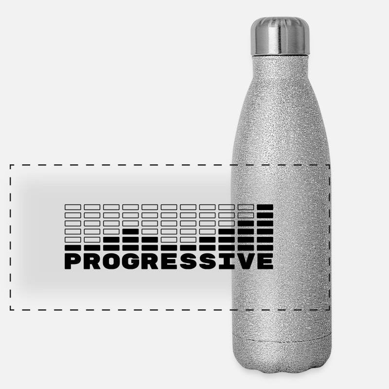 Progressive Panorama Glitzer Isolierflasche 500 ml