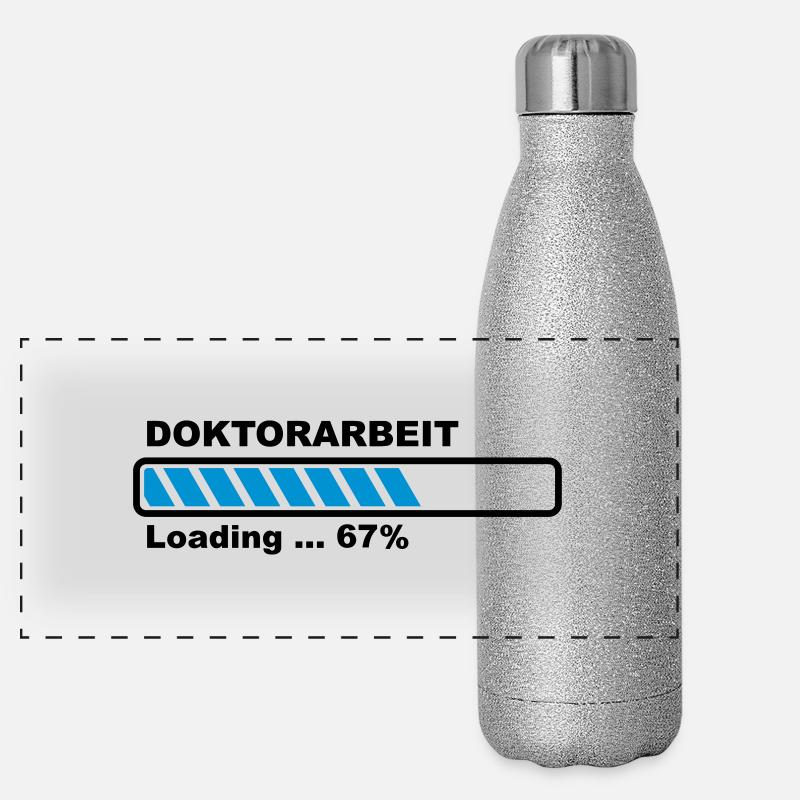 Doktorarbeit Panorama Glitzer Isolierflasche 500 ml