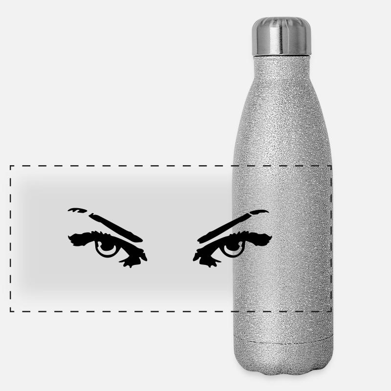 eyes 01 Panorama Glitzer Isolierflasche 500 ml