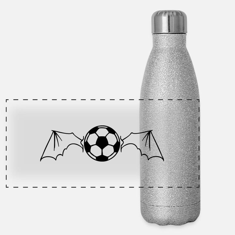 ball_bat_wings_1_color Panorama Glitzer Isolierflasche 500 ml