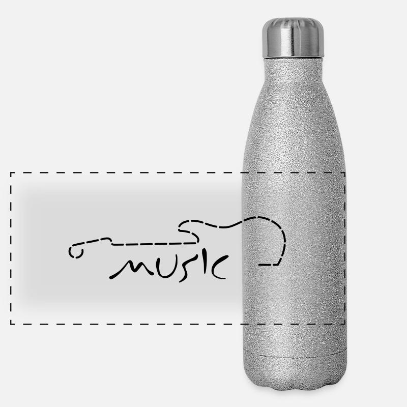 musique Gourde isotherme panoramique pailletée 500 ml