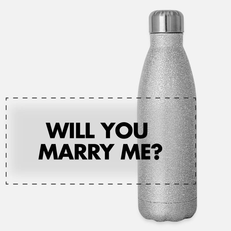 Marry Me Gourde isotherme panoramique pailletée 500 ml