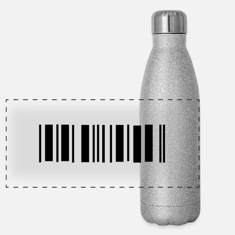 barcode Panorama Glitzer Isolierflasche 500 ml