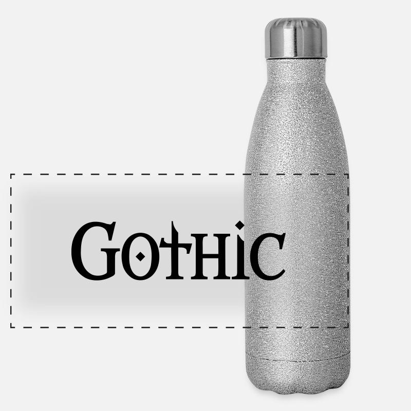 Gothic Panorama Glitzer Isolierflasche 500 ml