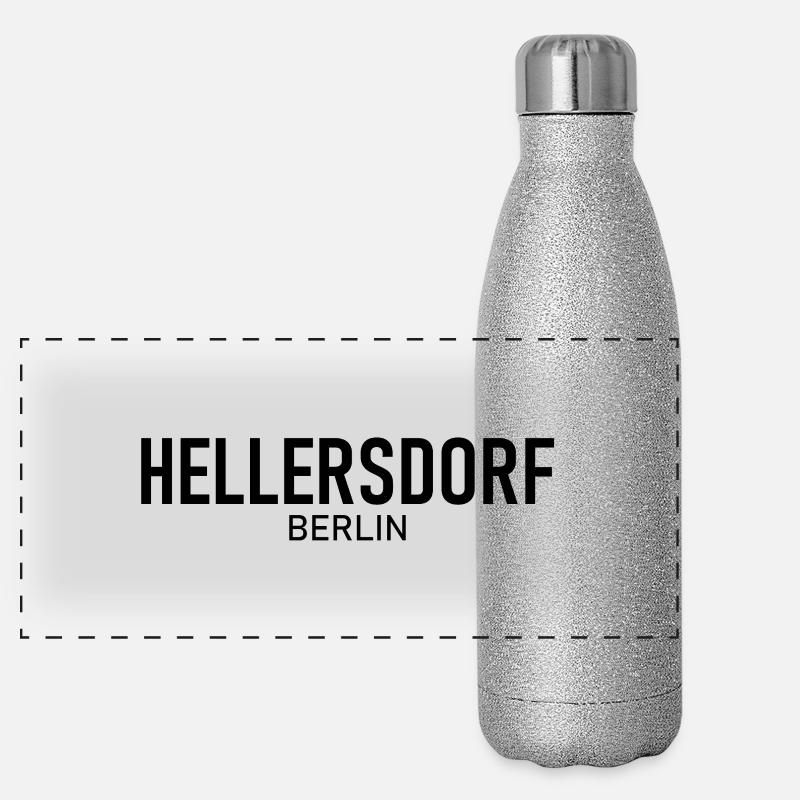 Hellersdorf - Berlin - Deutschland - Bezirk Panorama Glitzer Isolierflasche 500 ml