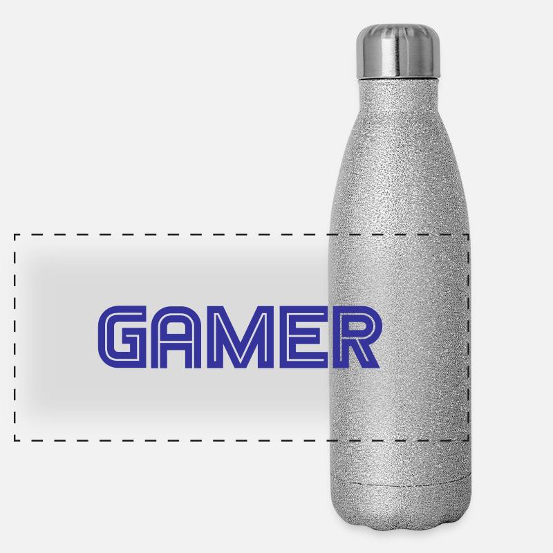 Gamer - Games - PC - Computer Panoramic Glitter Thermal Bottle 500 ml