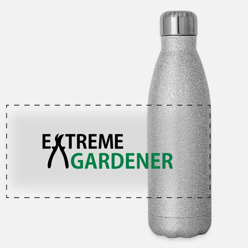 garten Panorama Glitzer Isolierflasche 500 ml