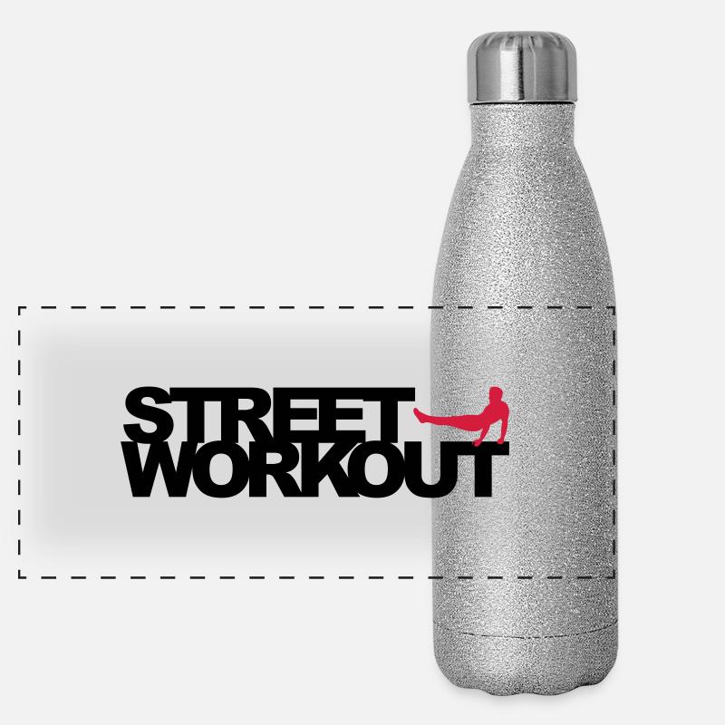 Street Workout Gourde isotherme panoramique pailletée 500 ml