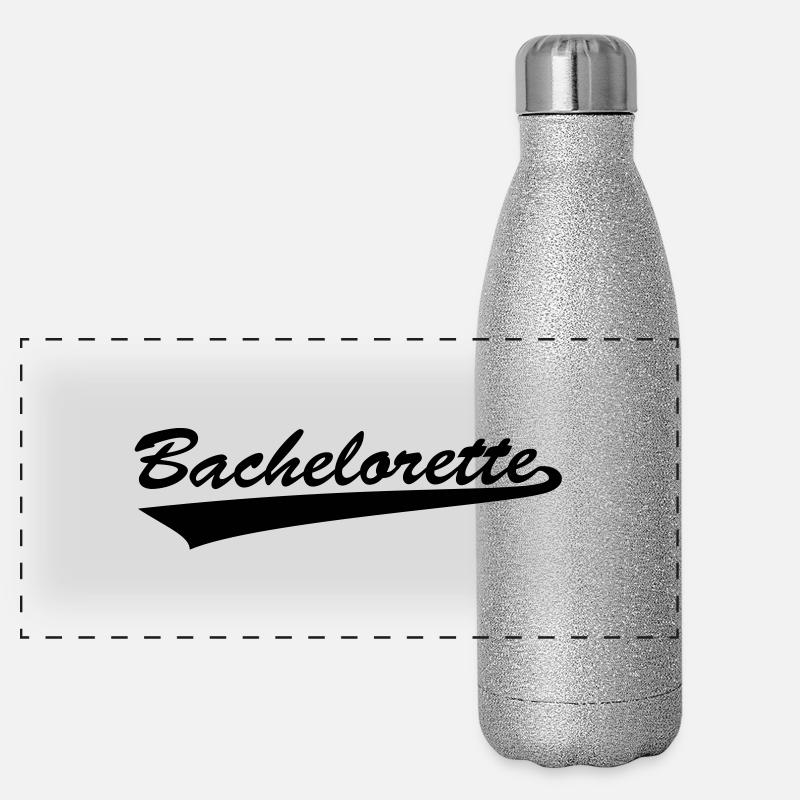 Bachelorette Panorama Glitzer Isolierflasche 500 ml