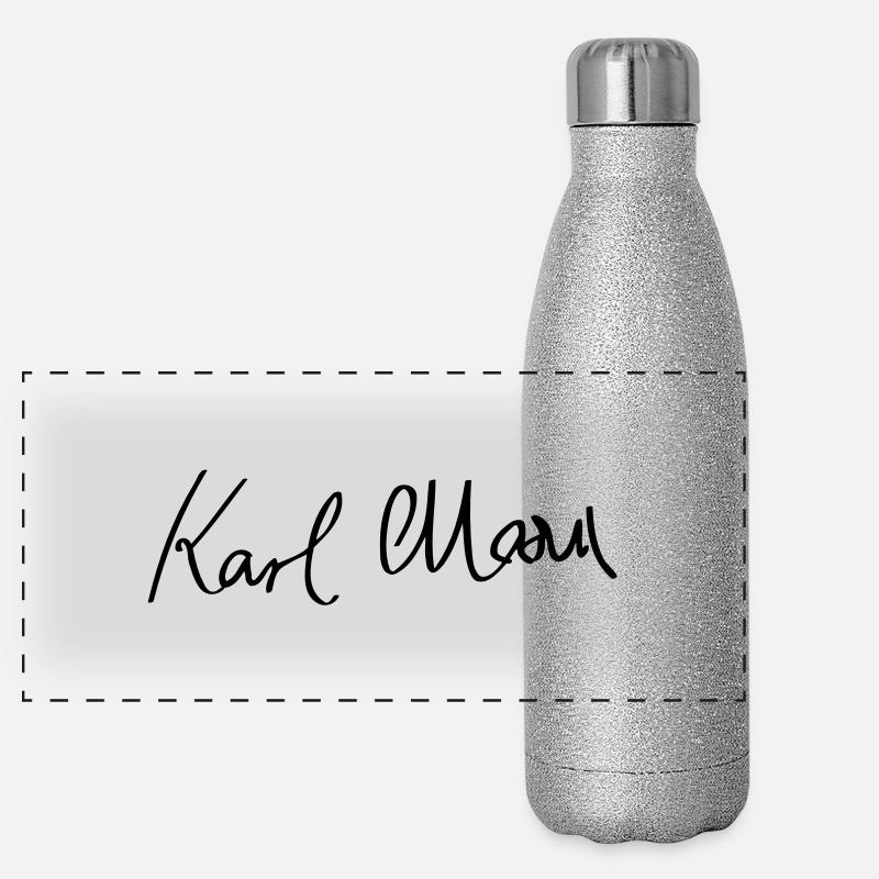 Karl Marx Panorama Glitzer Isolierflasche 500 ml