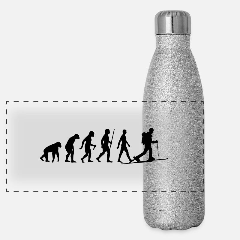 Evolution Skitour Panorama Glitzer Isolierflasche 500 ml