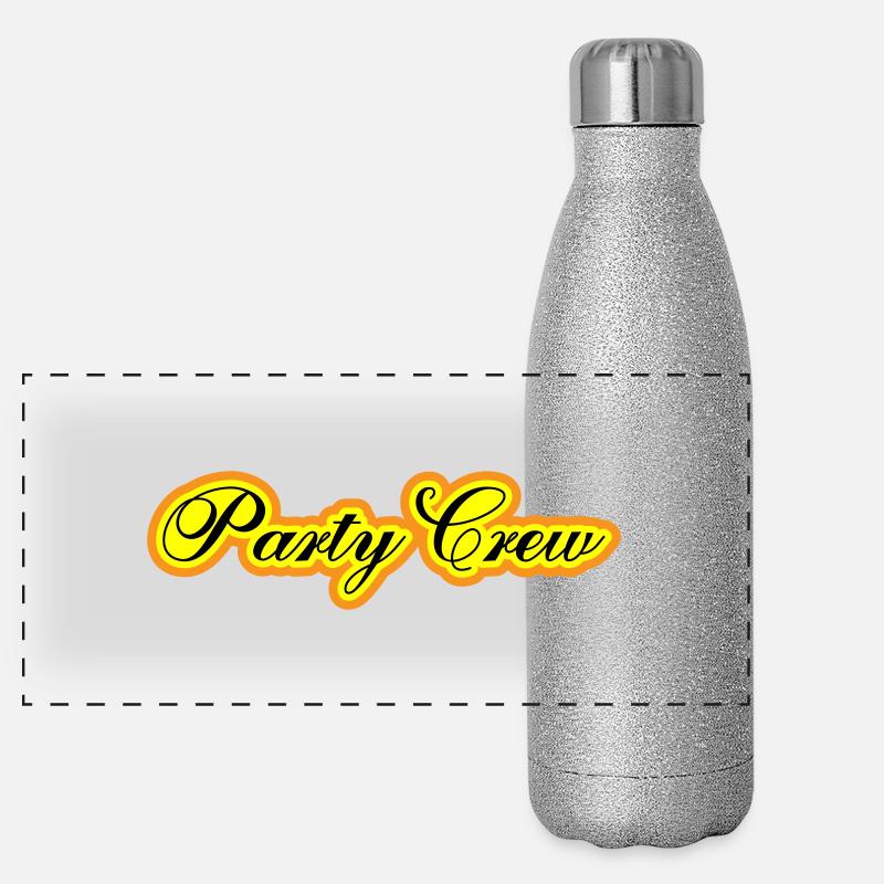 Party Crew Panoramic Glitter Thermal Bottle 500 ml