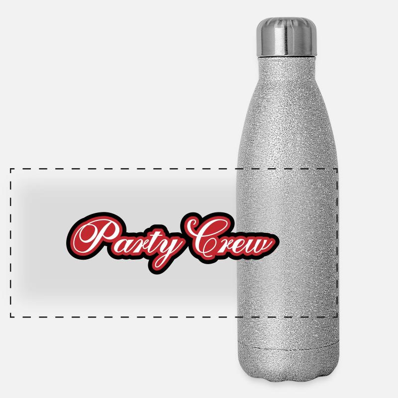 Équipe de fête Gourde isotherme panoramique pailletée 500 ml
