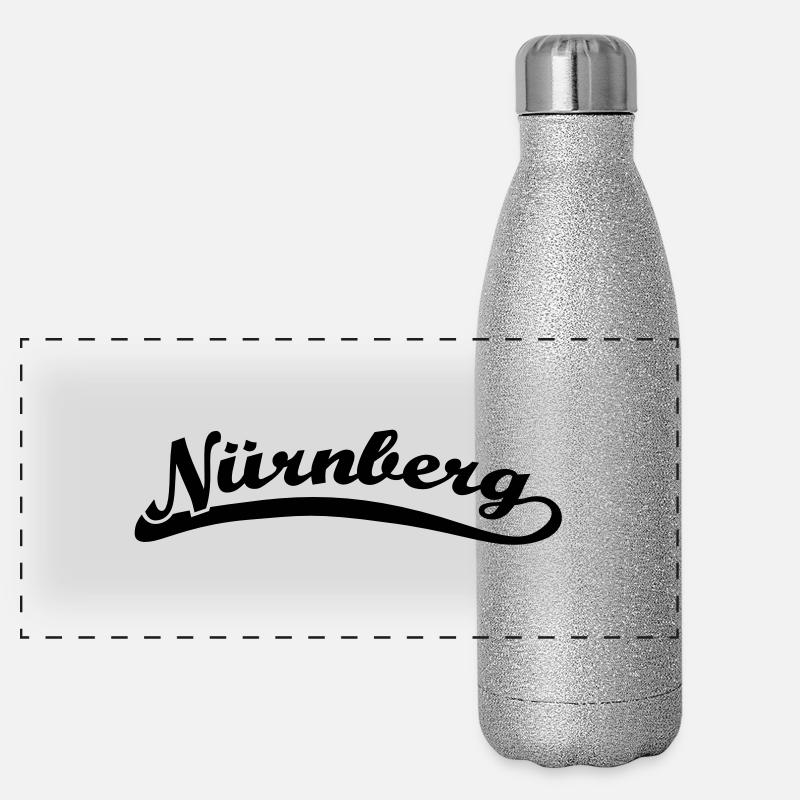 Nuremberg font Retro Panoramic Glitter Thermal Bottle 500 ml