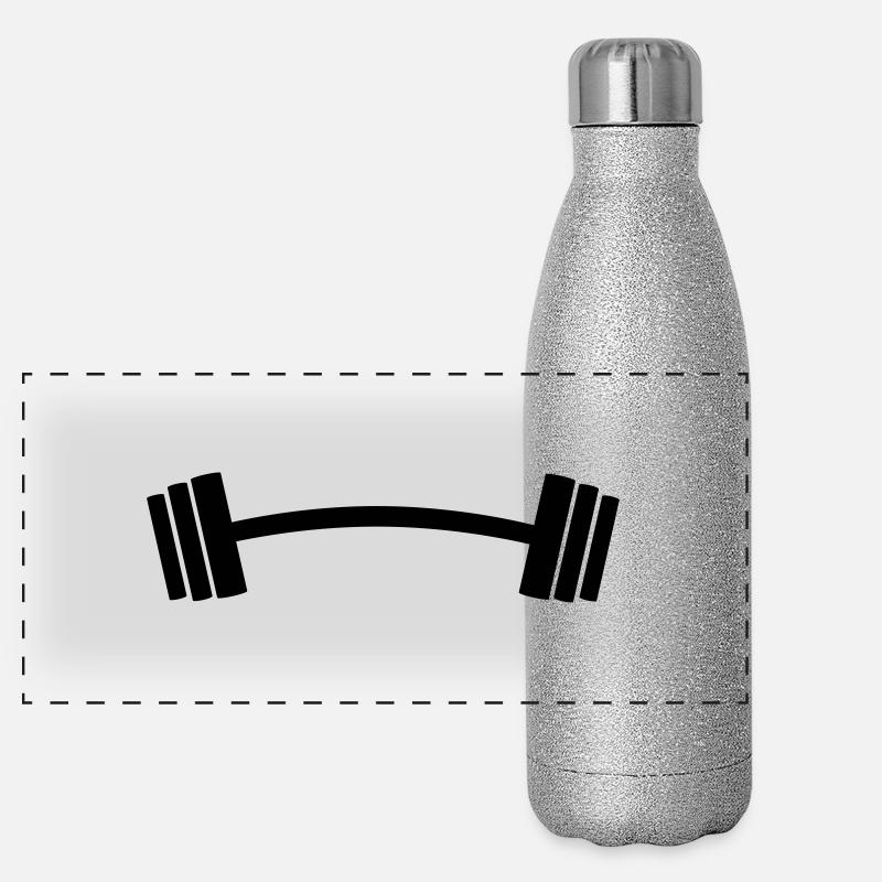 hantel Panorama Glitzer Isolierflasche 500 ml
