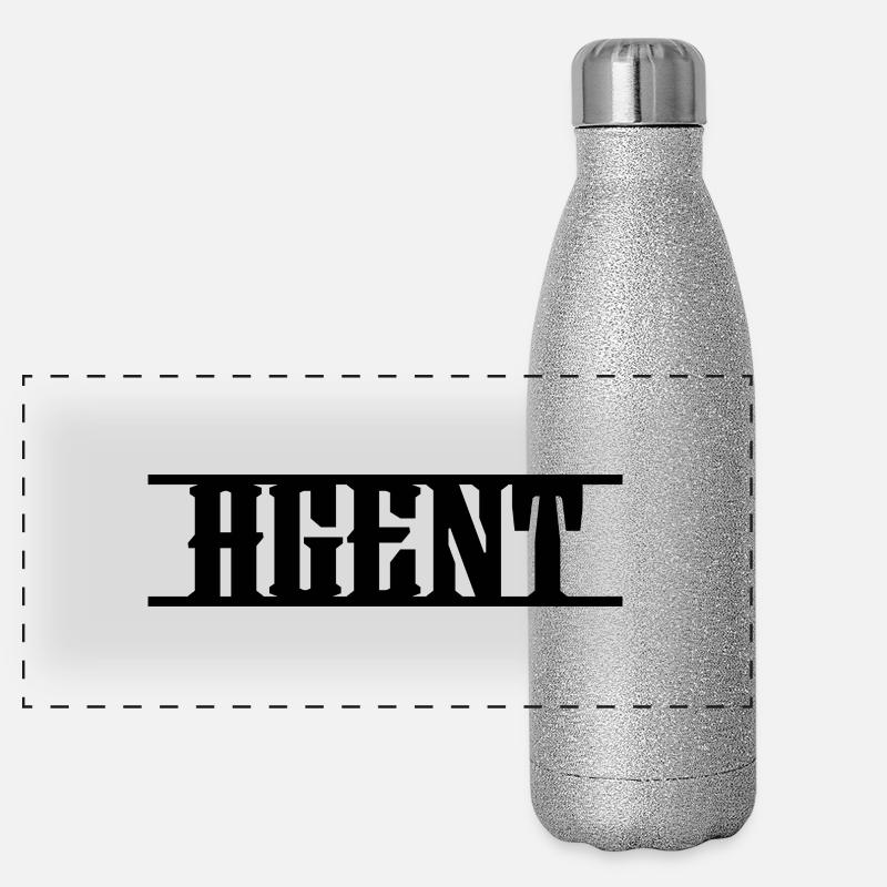 Design Agent Panorama Glitzer Isolierflasche 500 ml